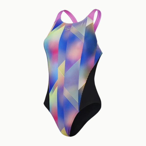 Купальник Speedo Allover Digital Rrdbreaker (Женский; 40 (52); черный/мультиколор)